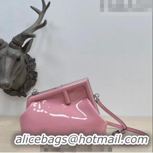 Buy Inexpensive Fendi First Small Bag in Patent Leather 2217 Light Pink 2023