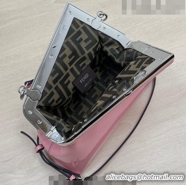 Buy Inexpensive Fendi First Small Bag in Patent Leather 2217 Light Pink 2023