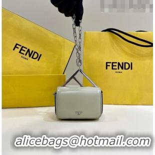 Top Quality Fendi First Sight Nano Bag Charm in Glossy Leather 8609S Pale Green 2023