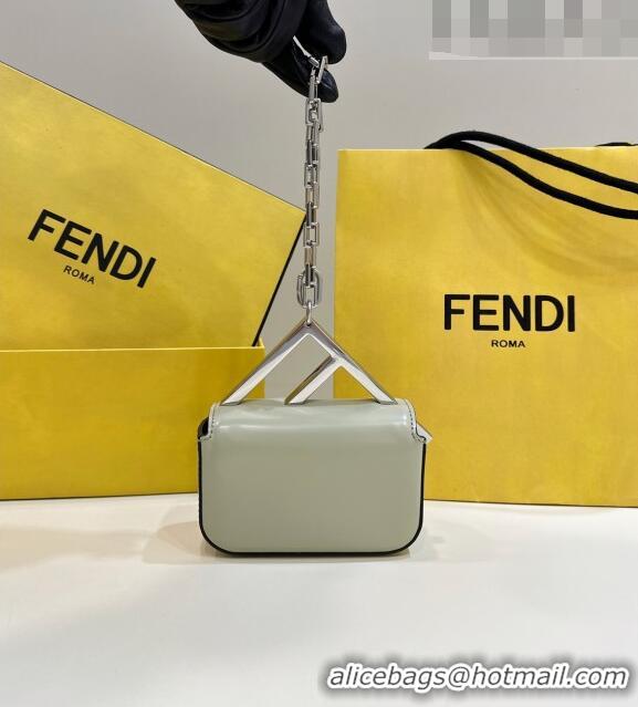 Top Quality Fendi First Sight Nano Bag Charm in Glossy Leather 8609S Pale Green 2023