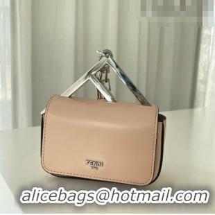 Reasonable Price Fendi First Sight Nano Bag Charm in Glossy Leather 8609S Nude 2023