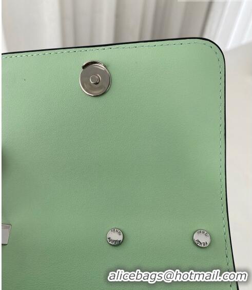 Shop Design Fendi First Sight Nano Bag Charm in Glossy Leather 8609S Light Green 2023