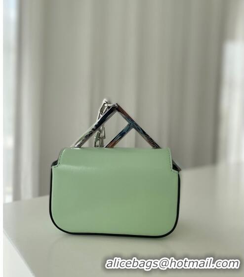 Shop Design Fendi First Sight Nano Bag Charm in Glossy Leather 8609S Light Green 2023