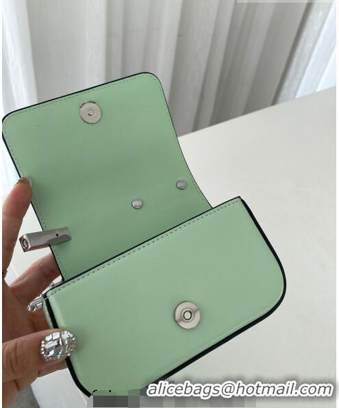 Shop Design Fendi First Sight Nano Bag Charm in Glossy Leather 8609S Light Green 2023