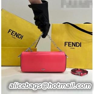 Discount Fendi First Sight Small Bag Charm in Glossy Leather 072M75 Dark Pink 2023