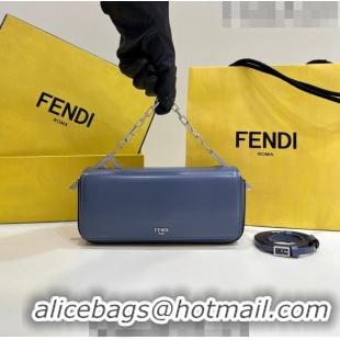 Popular Style Fendi First Sight Small Bag Charm in Glossy Leather 072M75 Blue 2023