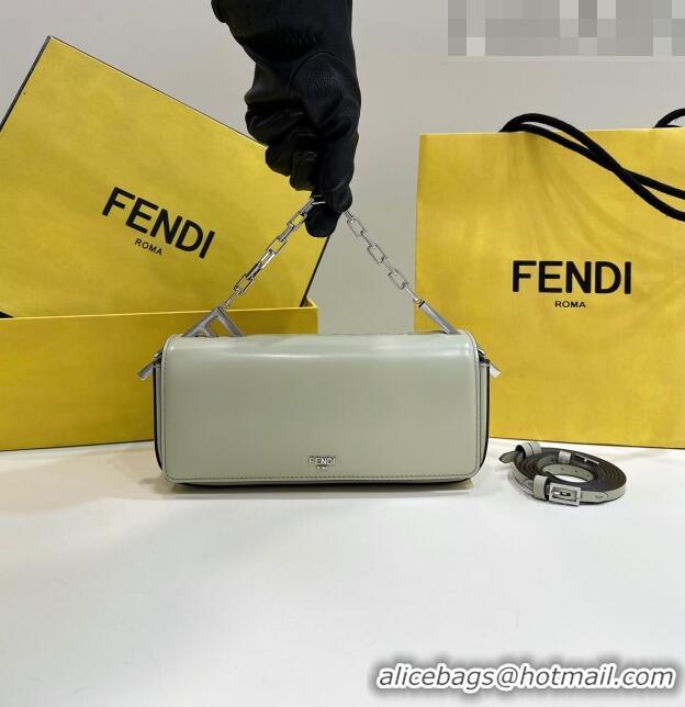 Well Crafted Fendi First Sight Small Bag Charm in Glossy Leather 072M75 Pale Green 2023