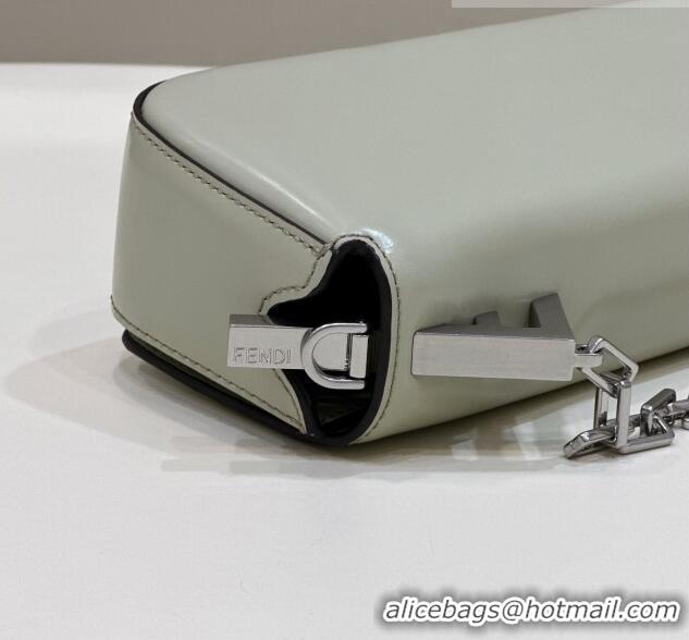 Well Crafted Fendi First Sight Small Bag Charm in Glossy Leather 072M75 Pale Green 2023