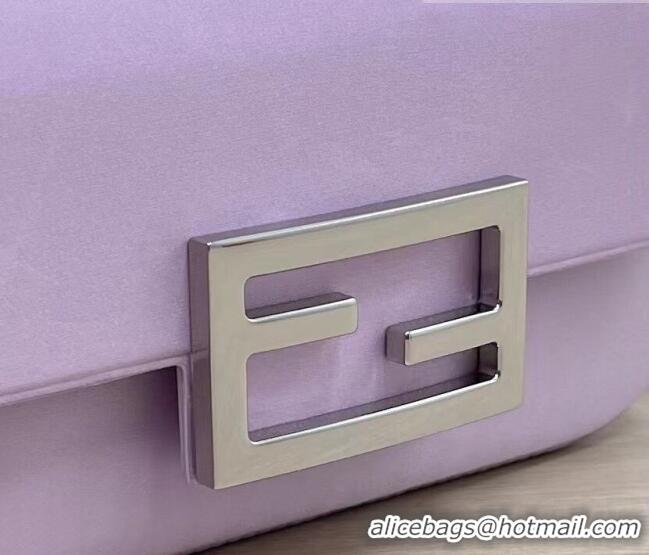 Buy Fashionable Fendi Baguette Bag Phone in Satin 9031 Light Purple 2023