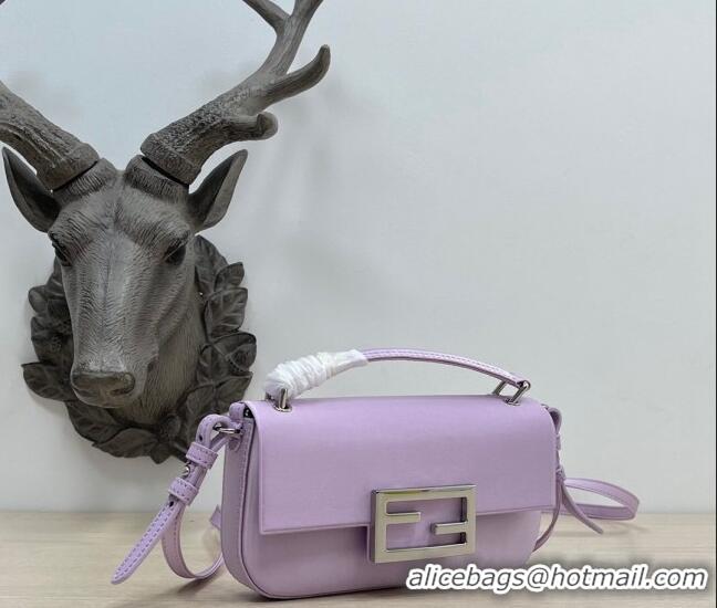 Buy Fashionable Fendi Baguette Bag Phone in Satin 9031 Light Purple 2023