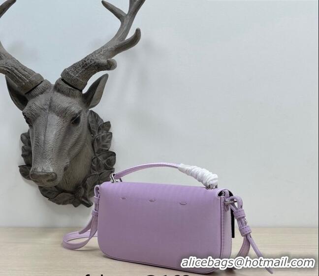 Buy Fashionable Fendi Baguette Bag Phone in Satin 9031 Light Purple 2023