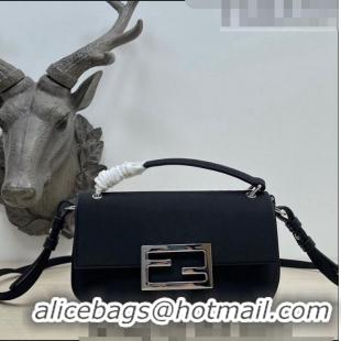 Best Quality Fendi Baguette Bag Phone in Satin 9031 Black 2023