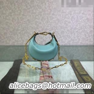 Buy Fashionable Fendi Nano Fendigraphy Leather Hobo Bag Charm F3104 Blue 2023