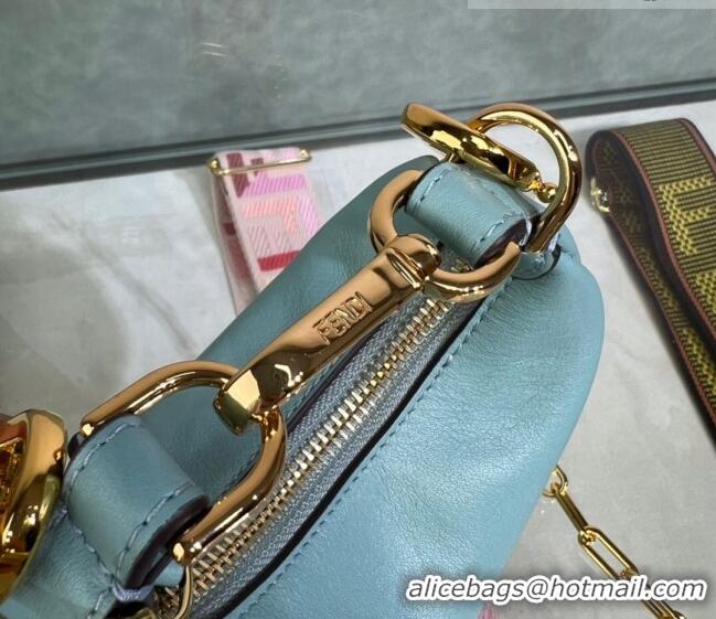 Buy Fashionable Fendi Nano Fendigraphy Leather Hobo Bag Charm F3104 Blue 2023