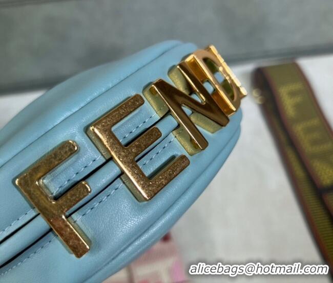 Buy Fashionable Fendi Nano Fendigraphy Leather Hobo Bag Charm F3104 Blue 2023