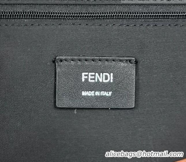 Good Product Fendi Medium Denim Tote Bag with fringe F3114 Medium Blue 2023