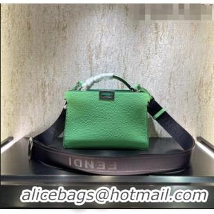 Buy Best Price Fendi Peekaboo ISeeU XCross Bag in Grained Leather F3126 Light Green 2023