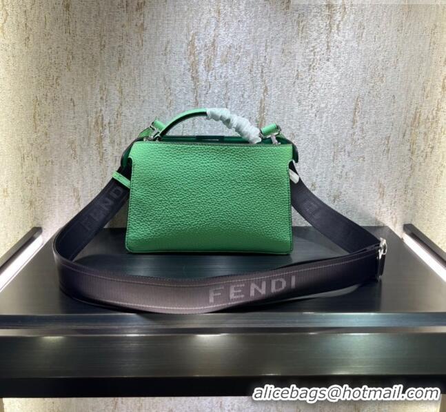 Buy Best Price Fendi Peekaboo ISeeU XCross Bag in Grained Leather F3126 Light Green 2023