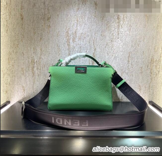 Buy Best Price Fendi Peekaboo ISeeU XCross Bag in Grained Leather F3126 Light Green 2023