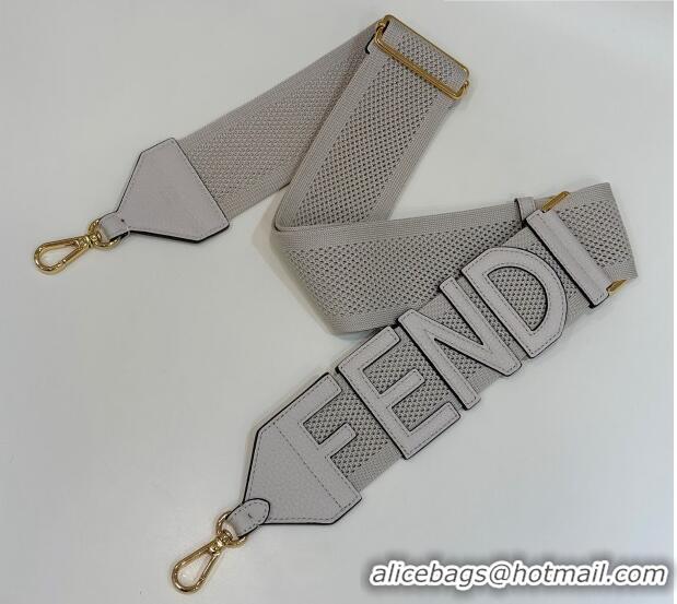 Buy Fashionable Fendi Strap You Ribbon Shoulder Strap 915 Grey 2023