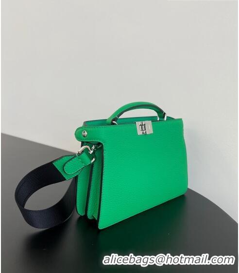 Hot Sell Fendi Peekaboo ISeeU XCross Bag in Grained Leather F6120 Green 2023