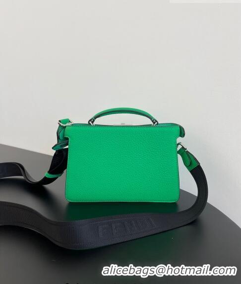 Hot Sell Fendi Peekaboo ISeeU XCross Bag in Grained Leather F6120 Green 2023