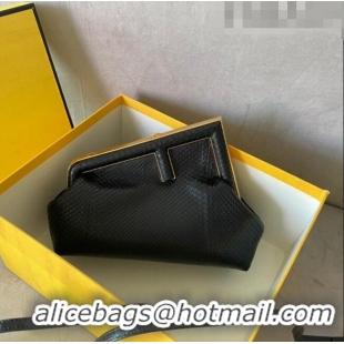 New Fashion Fendi First Small Leather Bag in Pythonskin Leather 128M Black 2023