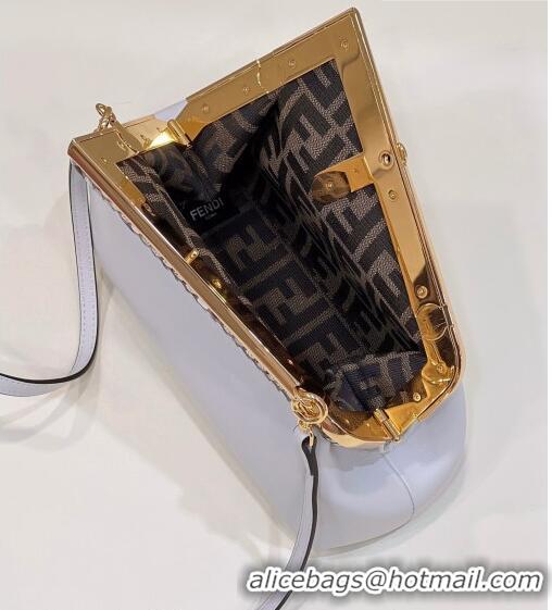 Traditional Specials Fendi First Small Leather Bag with Python-Look Printed F F0100 White 2023