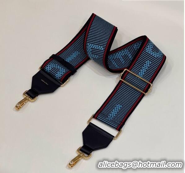 Noble Useful Fendi Strap You Ribbon Shoulder Strap 908 Blue 2023