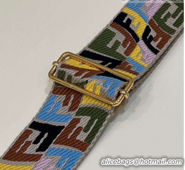 Good Product Fendi Vertical Strap You Shoulder Strap with FF embroidery 911 Multicolor 2023