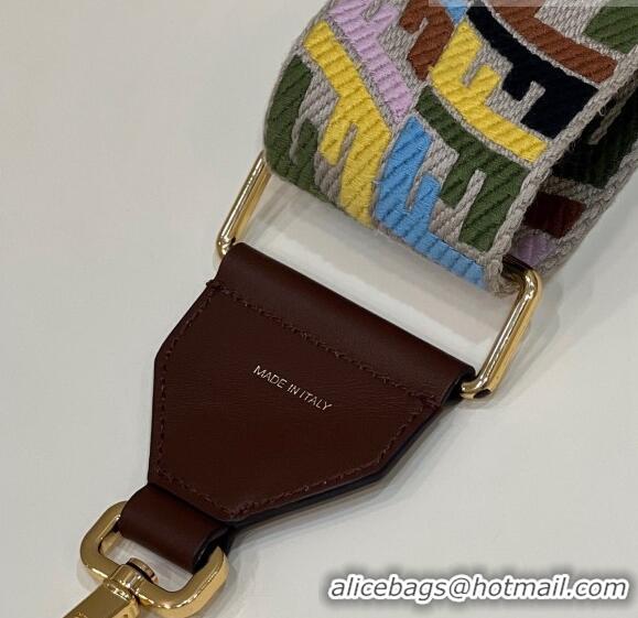 Good Product Fendi Vertical Strap You Shoulder Strap with FF embroidery 911 Multicolor 2023