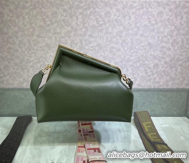 Hot Sell Cheap Fendi First Medium Leather Bag 128L Green 2023