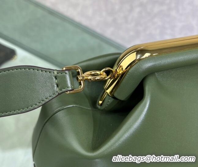 Hot Sell Cheap Fendi First Medium Leather Bag 128L Green 2023