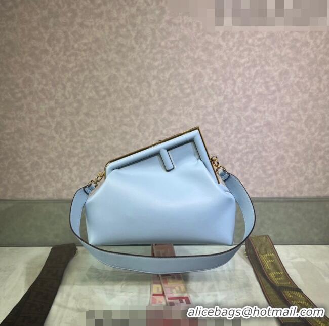 Luxurious Best Fendi First Medium Leather Bag 128L Light Blue 2023