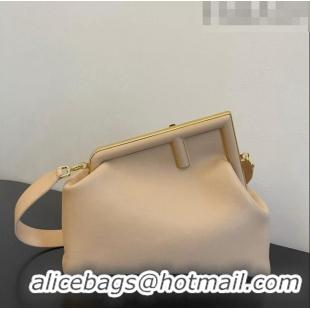 Good Quality Fendi First Medium Leather Bag 128L Nude 2023