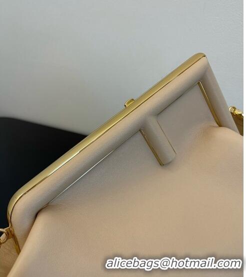 Good Quality Fendi First Medium Leather Bag 128L Nude 2023