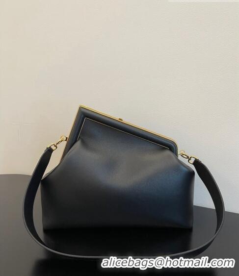 Most Popular Fendi First Small Leather Bag 128M Black 2023