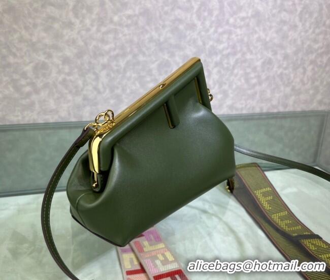 Latest Style Fendi First Small Leather Bag 128M Green 2023