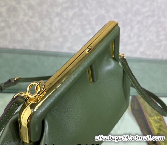 Latest Style Fendi First Small Leather Bag 128M Green 2023