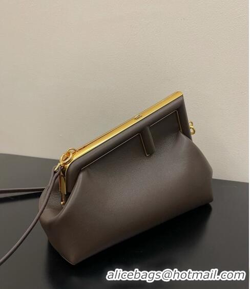 Market Sells Fendi First Small Leather Bag 128M Coffee Brown 2023