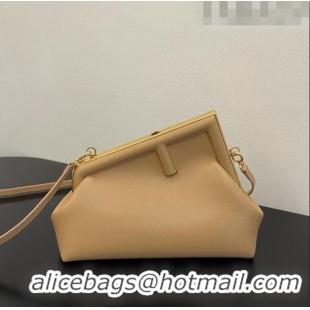 Low Cost Fendi First Small Leather Bag 128M Dark Beige 2023