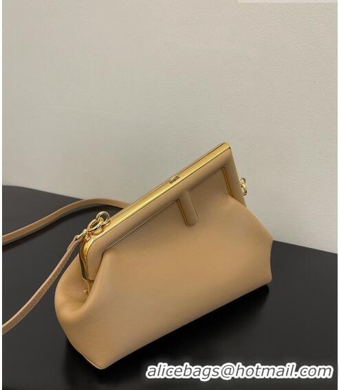 Low Cost Fendi First Small Leather Bag 128M Dark Beige 2023