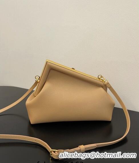 Low Cost Fendi First Small Leather Bag 128M Dark Beige 2023