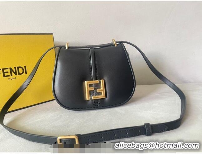 Good Looking Fendi C' mon Small Satchel Bag in Smooth and Full-grain Leather F1036  Black 2023