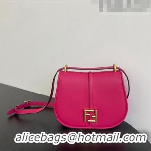 Wholesale Fendi C' mon Medium Satchel Bag in Smooth and Full-grain Leather F1035 Fuchsia Pink 2023