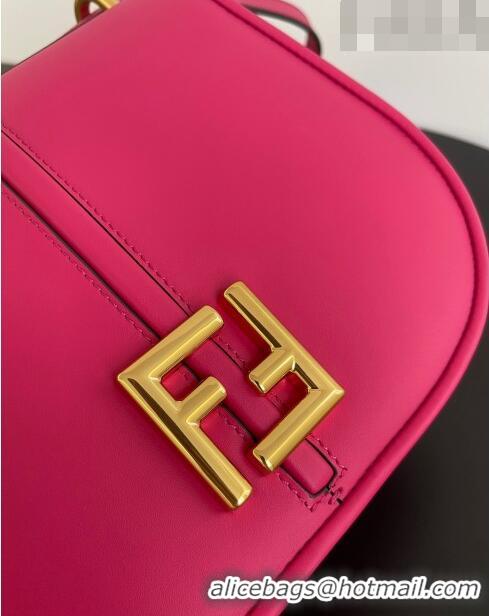 Wholesale Fendi C' mon Medium Satchel Bag in Smooth and Full-grain Leather F1035 Fuchsia Pink 2023