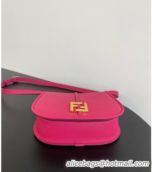 Wholesale Fendi C' mon Medium Satchel Bag in Smooth and Full-grain Leather F1035 Fuchsia Pink 2023