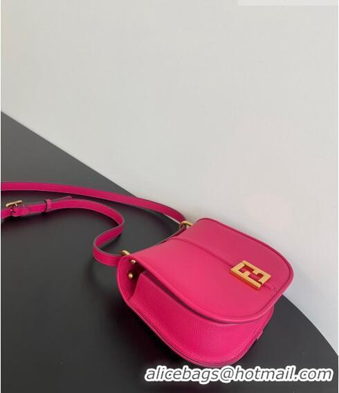 Wholesale Fendi C' mon Medium Satchel Bag in Smooth and Full-grain Leather F1035 Fuchsia Pink 2023