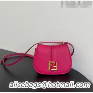 Pretty Style Fendi C' mon Small Satchel Bag in Smooth and Full-grain Leather F1036 Fuchsia Pink 2023