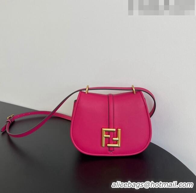 Pretty Style Fendi C' mon Small Satchel Bag in Smooth and Full-grain Leather F1036 Fuchsia Pink 2023